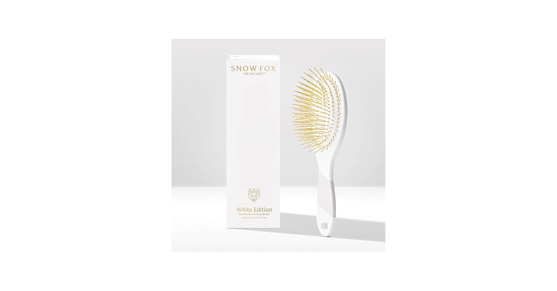 Amazon.com : Snow Fox Skincare Gua Sha Hair Brush - White Edition