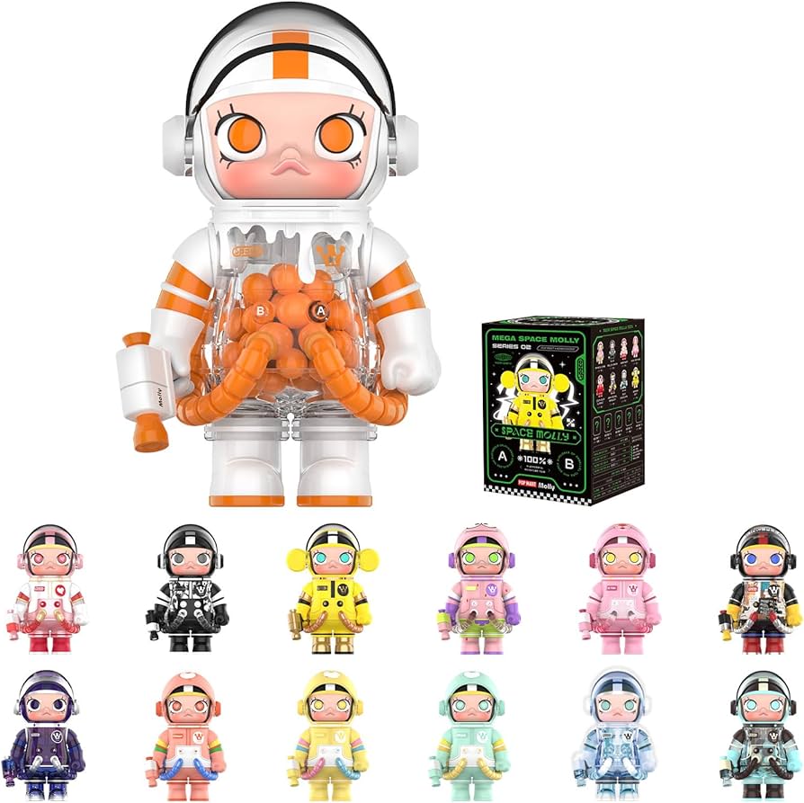 Amazon.co.jp: POP MART メガスペースモリー 100% 2-Bブラインド