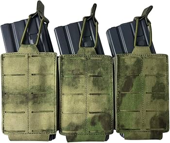 Amazon.co.jp: 三連マガジンポーチ 軽量 サバゲー マガジンポーチ M4