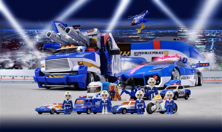 Amazon.co.jp: トミカ ハイパーブルーポリス カーゴジャンボ : おもちゃ