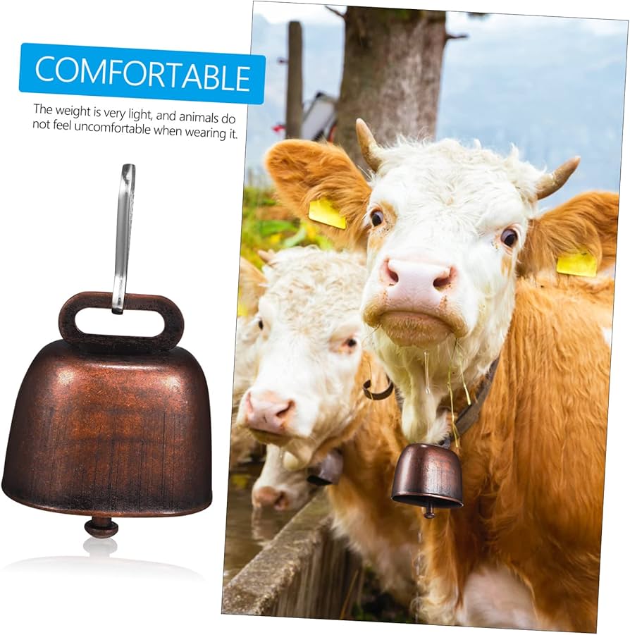 Amazon.co.jp: 12個 牛の鈴 動物の大きな鐘 プレミアムカウベル 牛の鐘