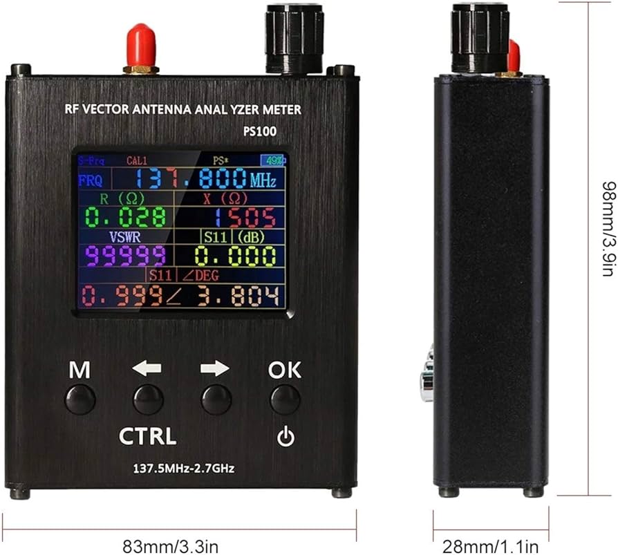 Amazon.co.jp: アンテナ アナライザー 137.5MHz-2.7GHz 2.4インチTFT
