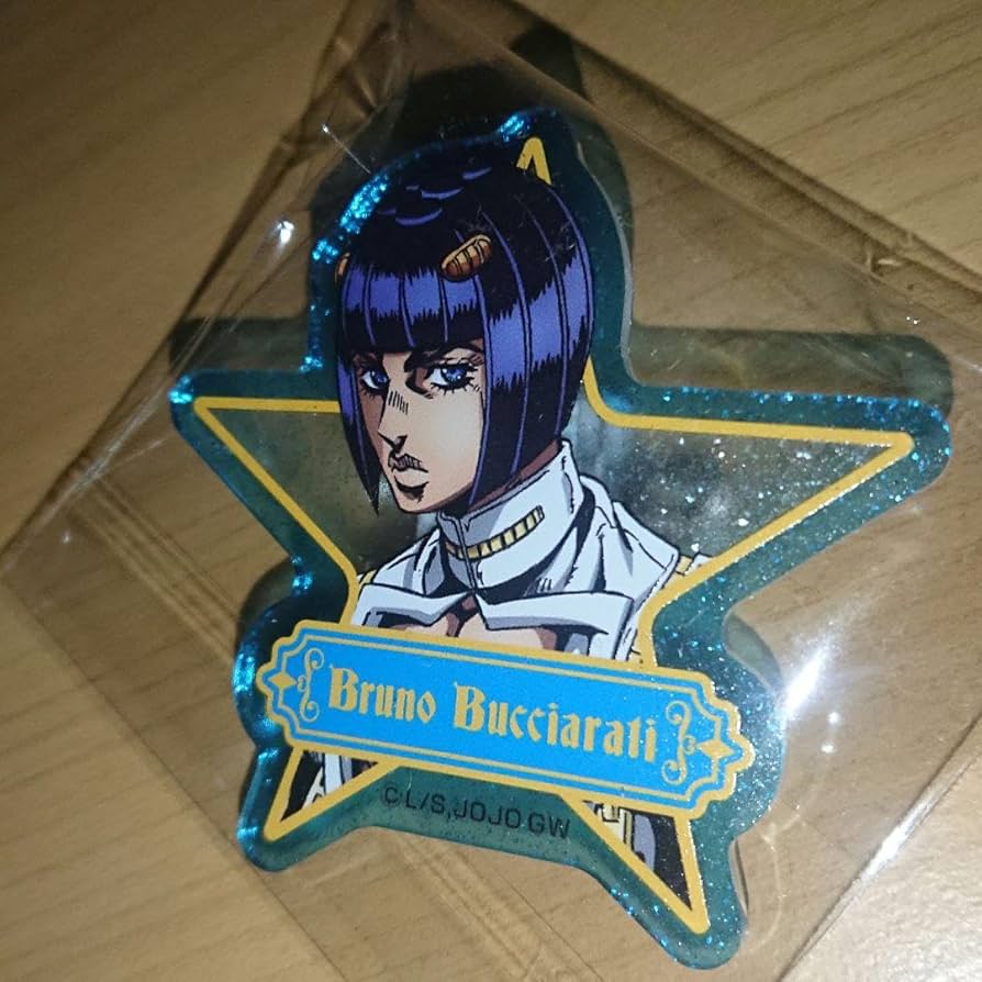 Amazon.co.jp: ジョジョ 星型ラメアクリルバッジ ブチャラティ : おもちゃ