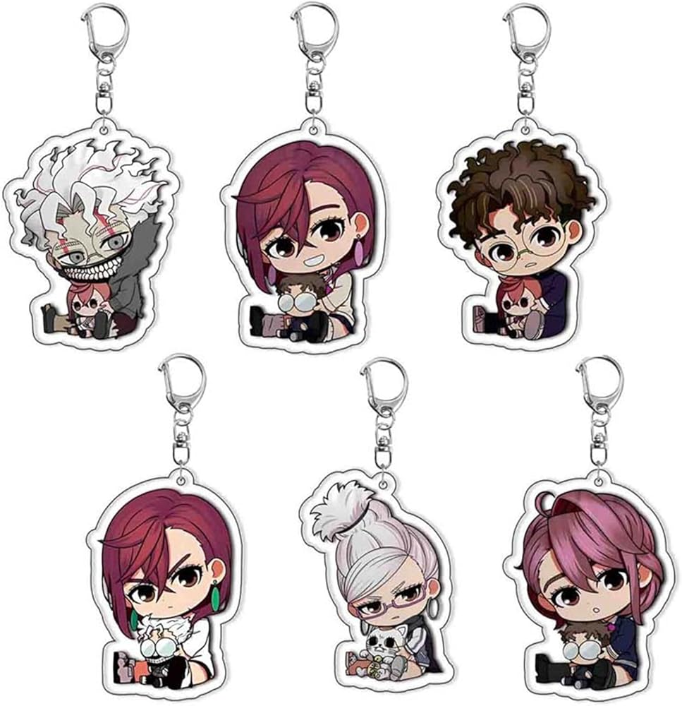 Amazon.co.jp: [LEBINDY] 【ダンダダン キーホルダー 】6個セット