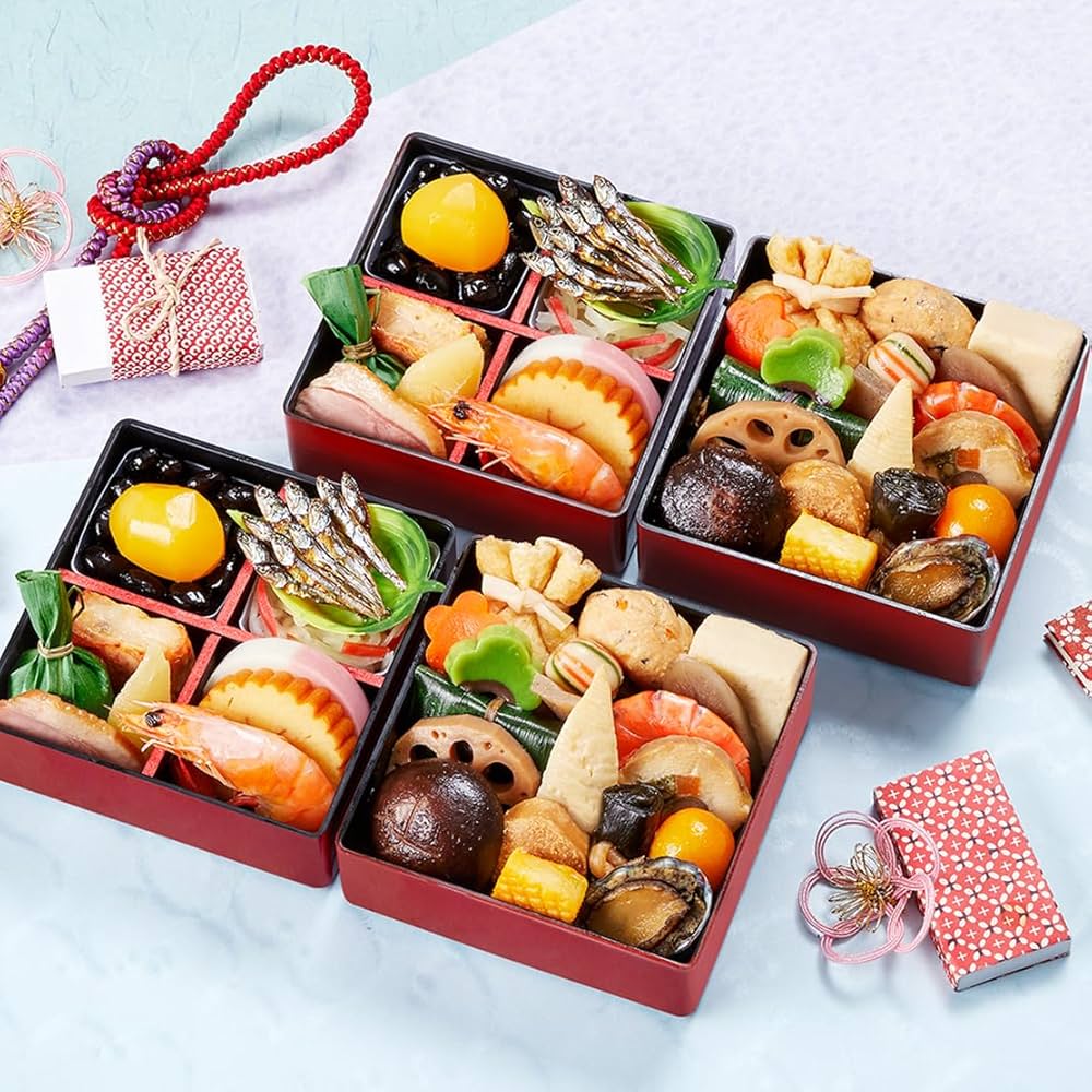 Amazon.co.jp: 本格京風おせち 京菜味のむら「京小箱」 約四寸 二段重