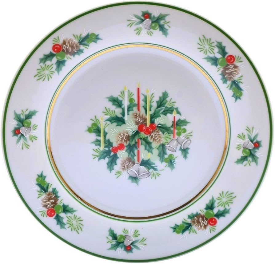 Amazon.com | Christmas Noritake Holly 2228 Salad Plate (s): Salad