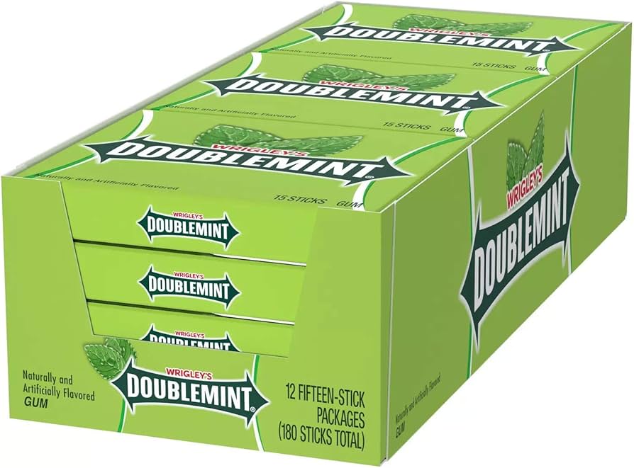 Amazon.com : Wrigley's Doublemint Chewing Gum (15 Count, 12 Pack
