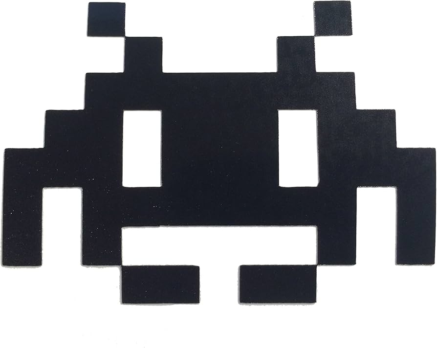 Amazon.com - Reflective Space Invaders Alien Black Window Outdoor