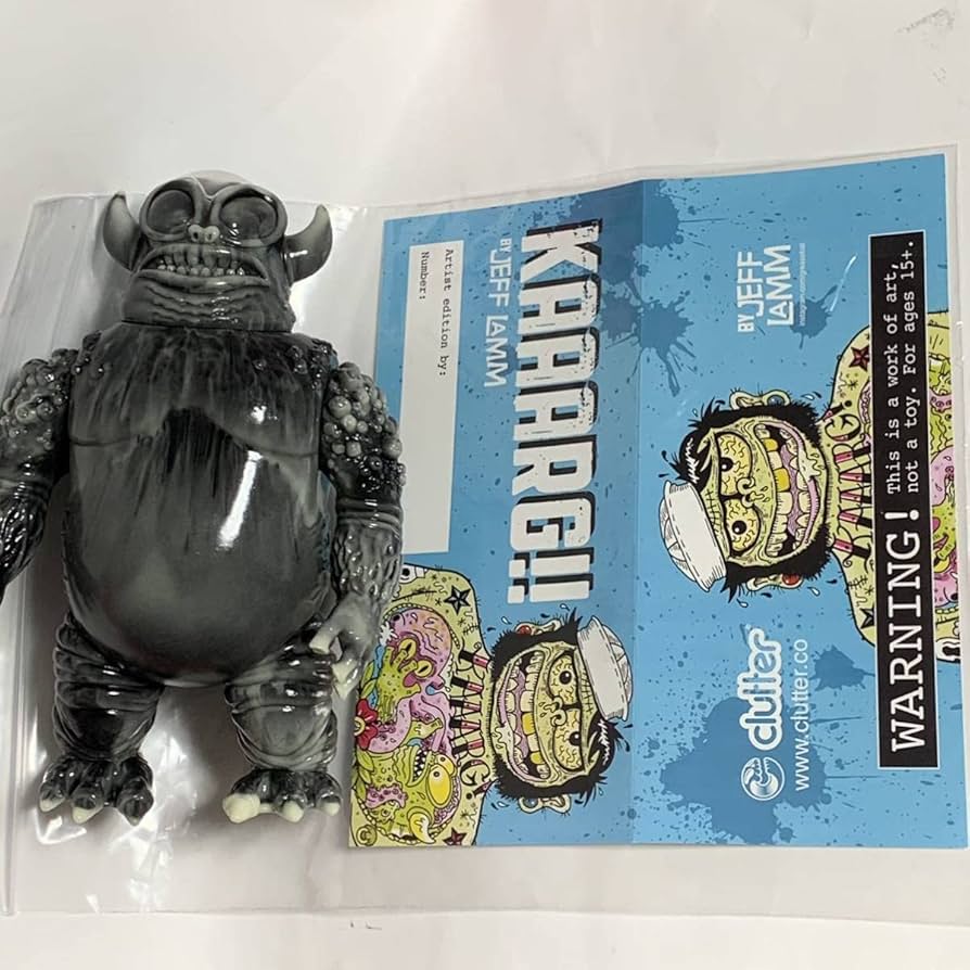 Amazon.co.jp: clutter KAAARG ソフビ マーブル 蓄光 フィギュア JEFF