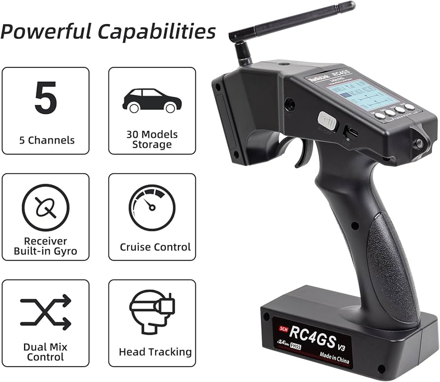 Amazon.com: Radiolink RC4GS V3 5 Channels RC Transmitter and