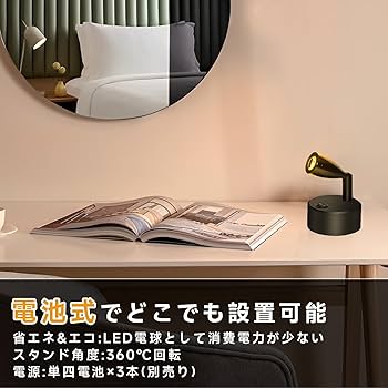 Amazon.co.jp : zmayastar 配線いらず 電池式 LEDスポットライト 2個