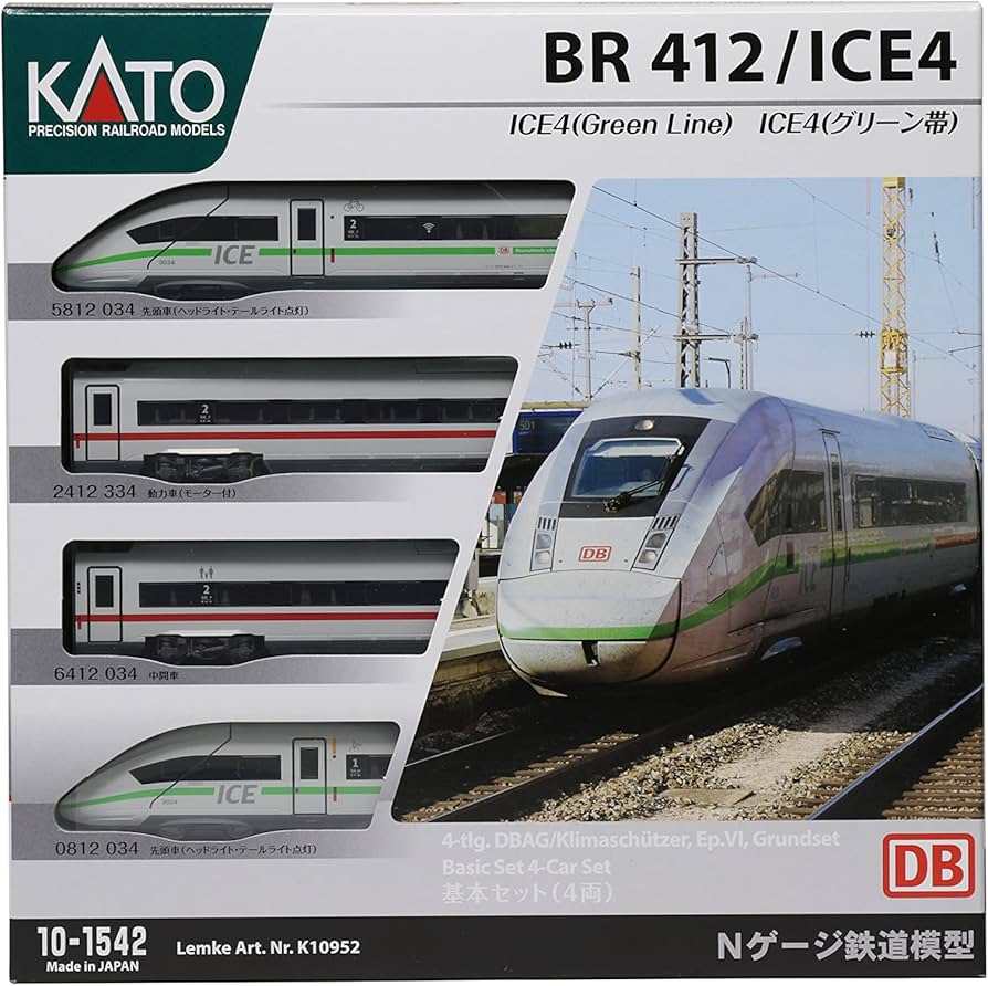 Amazon | KATO Nゲージ ICE4 (グリーン帯) 基本セット (4両) 10-1542