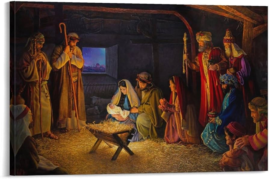 Amazon.co.jp: JESUS CHRISTイエス キリスト 聖誕祭 絵画タペストリー