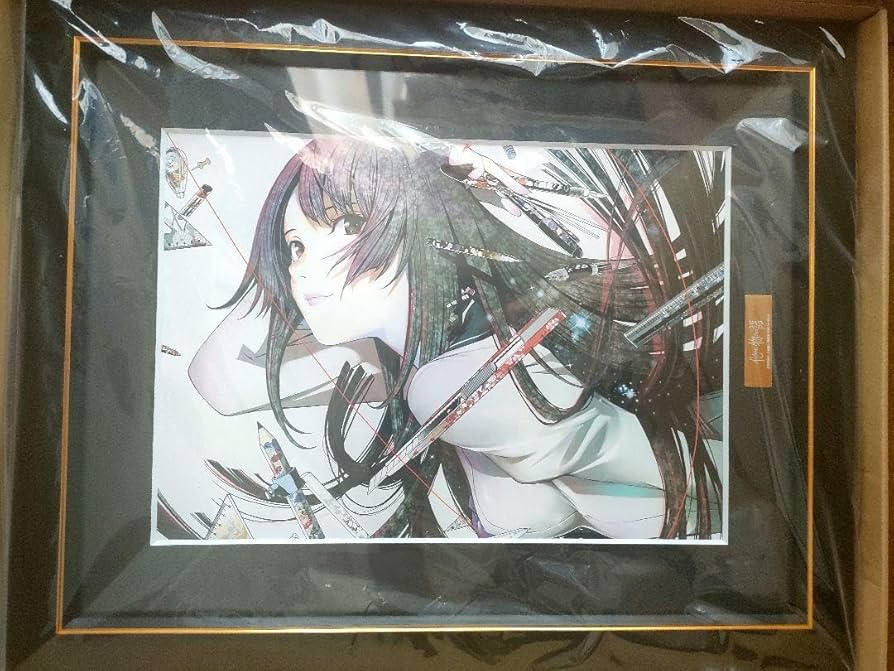 化物語 推しちゃれ A賞 額装高精細複製画 キャラファイングラフ A01