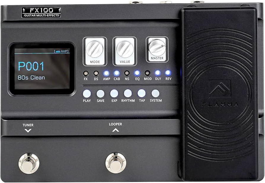 Amazon.co.jp: FLAMMA FX100 ギター マルチ-エフェクト ペダル 151