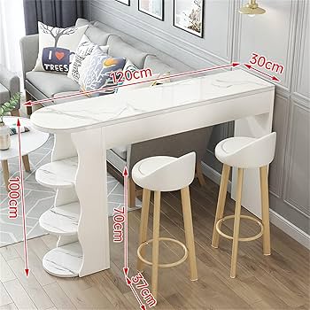 Amazon｜ダイニングテーブルセット 2人用 カウンターテーブル バー