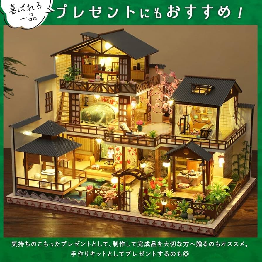 Amazon.co.jp: moin moin 1/24 ドールハウス ミニチュア 手作りキット