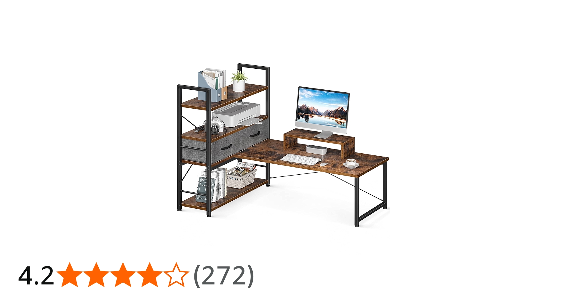 Amazon | ODK ローデスク パソコンデスク ロータイプ 幅120cm 引き出し