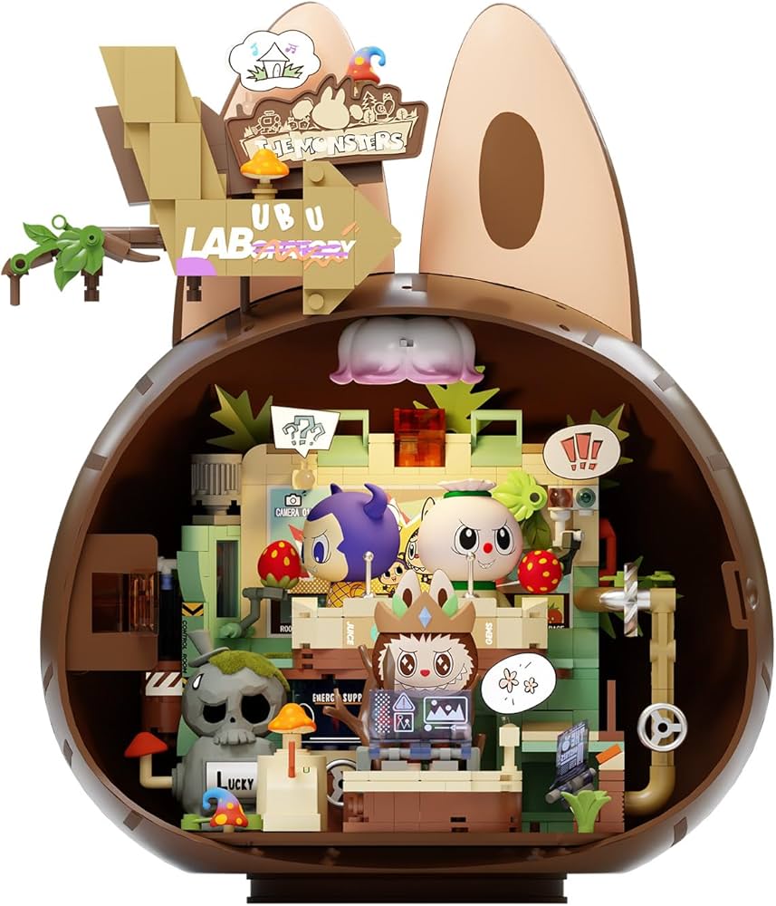 Amazon.com: The Monsters Forest Secret Base Series Blocks-Playful