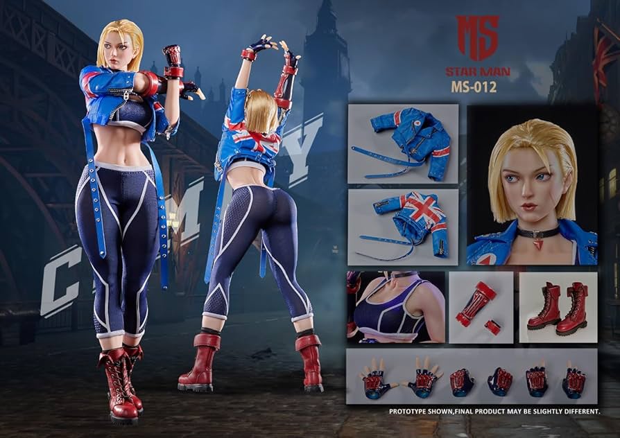 Amazon | 【Tbmodel 】STARMAN 1/6 フィギュア 女性 女格闘家 Blue Bee