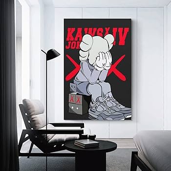 Amazon.co.jp: アートパネル KAWS セサミストリートカウズ パネル