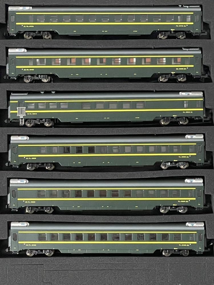 Amazon.co.jp: Nゲージ 中国 KUNTER 10-004B 25T型客車 Z35/6次 Z201/2