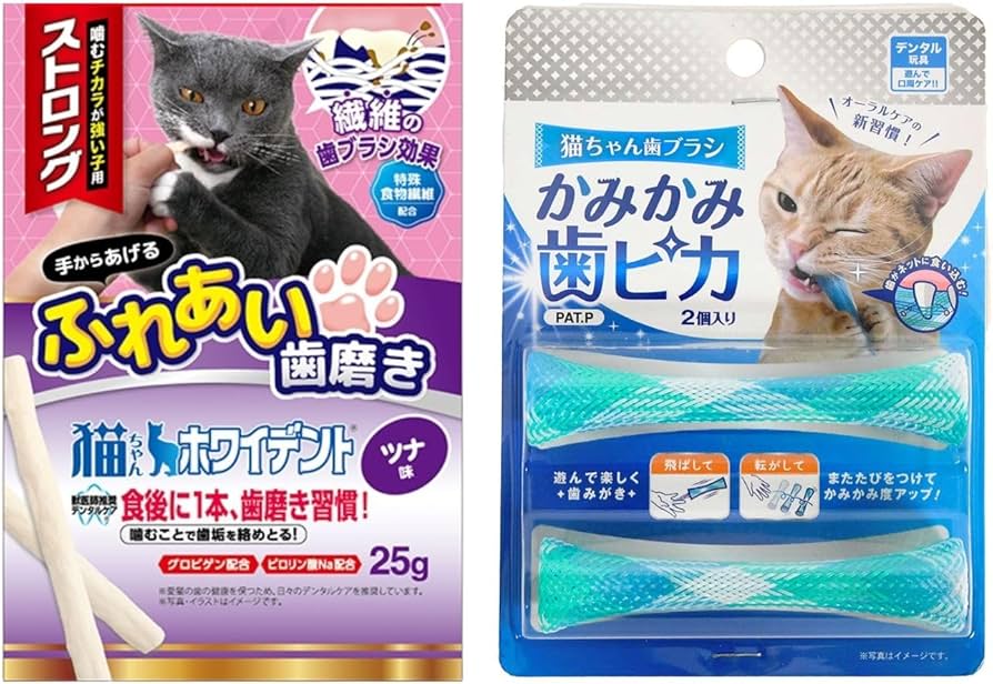 Amazon | 【セット品】猫ちゃん ストロング ツナ味 (x 1) かみかみ歯