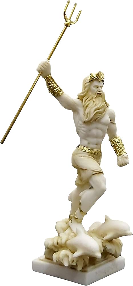 Amazon.co.jp: ポセイドン ギリシャ 海の神 ネプチューン像 彫刻