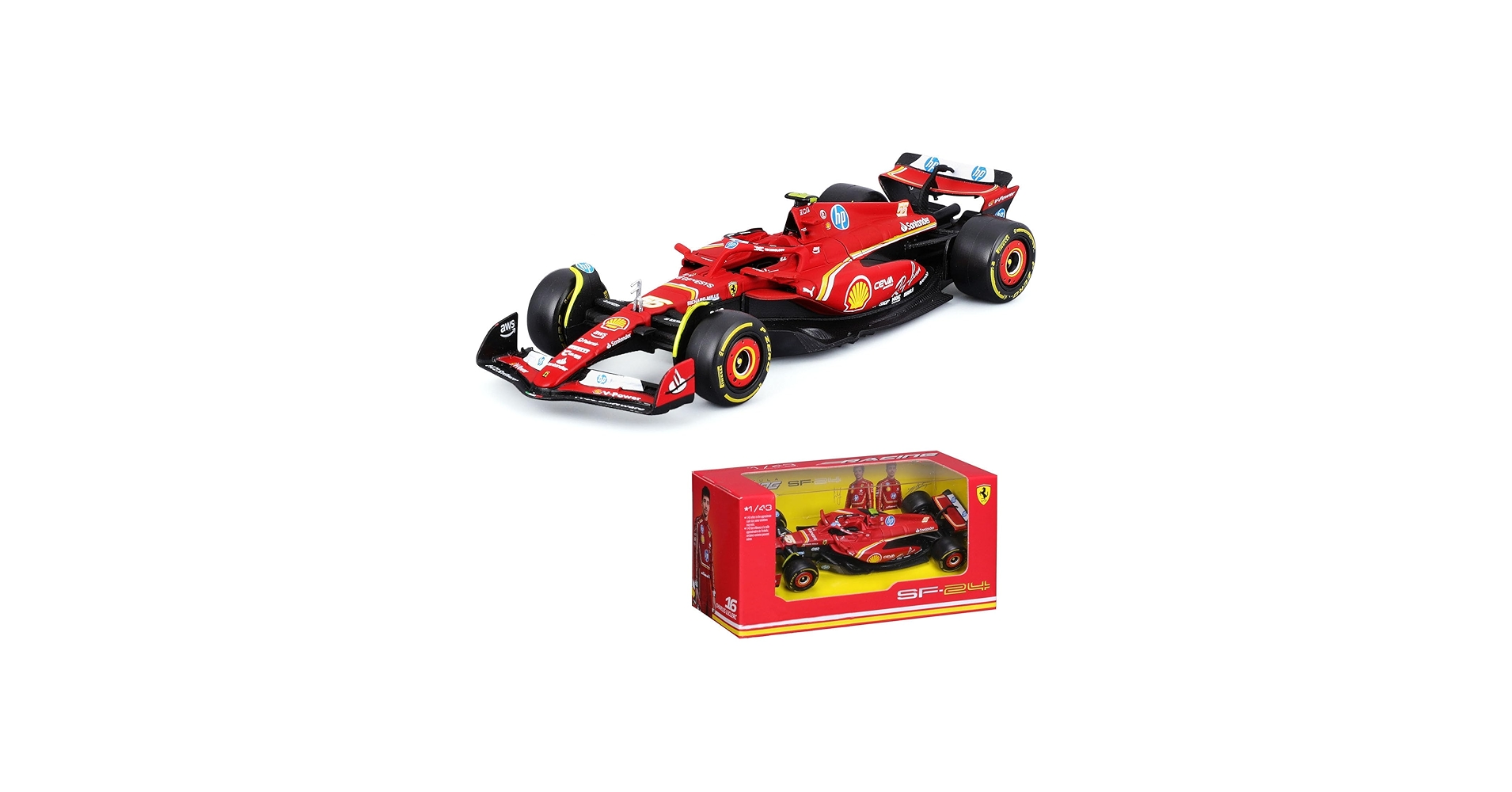 Amazon.com: Xiangtat 1/43 SFR SF24 SF-24 F1 2024 Season 16