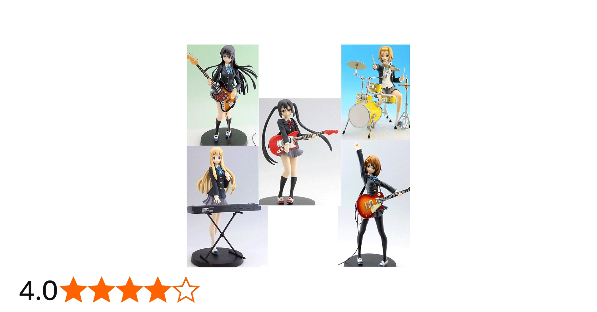 Amazon.co.jp: けいおん!! SQフィギュア 平沢唯・秋山澪・田井中律・琴