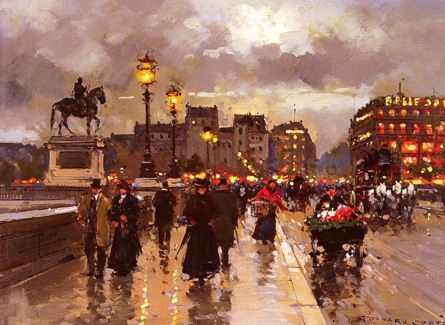 Amazon.com: Toperfect 17 Oil Paintings Edouard Leon Cortes Le Pont