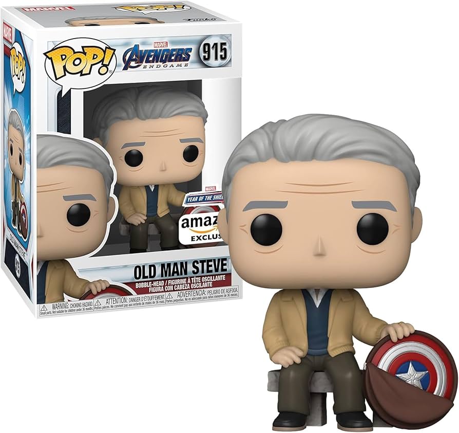 Amazon.com: Funko Pop! Marvel: Year of The Shield - Old Man Steve