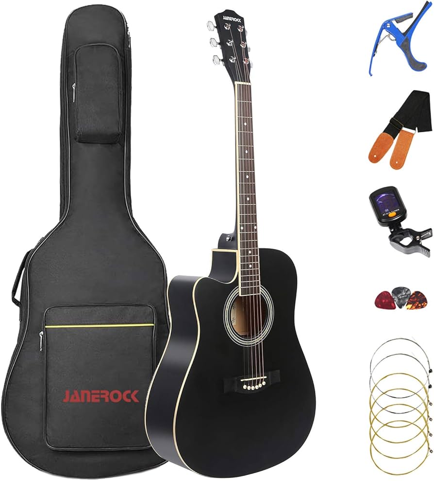 Amazon | Janerock 左利き用ギター、左利き アコースティックギター