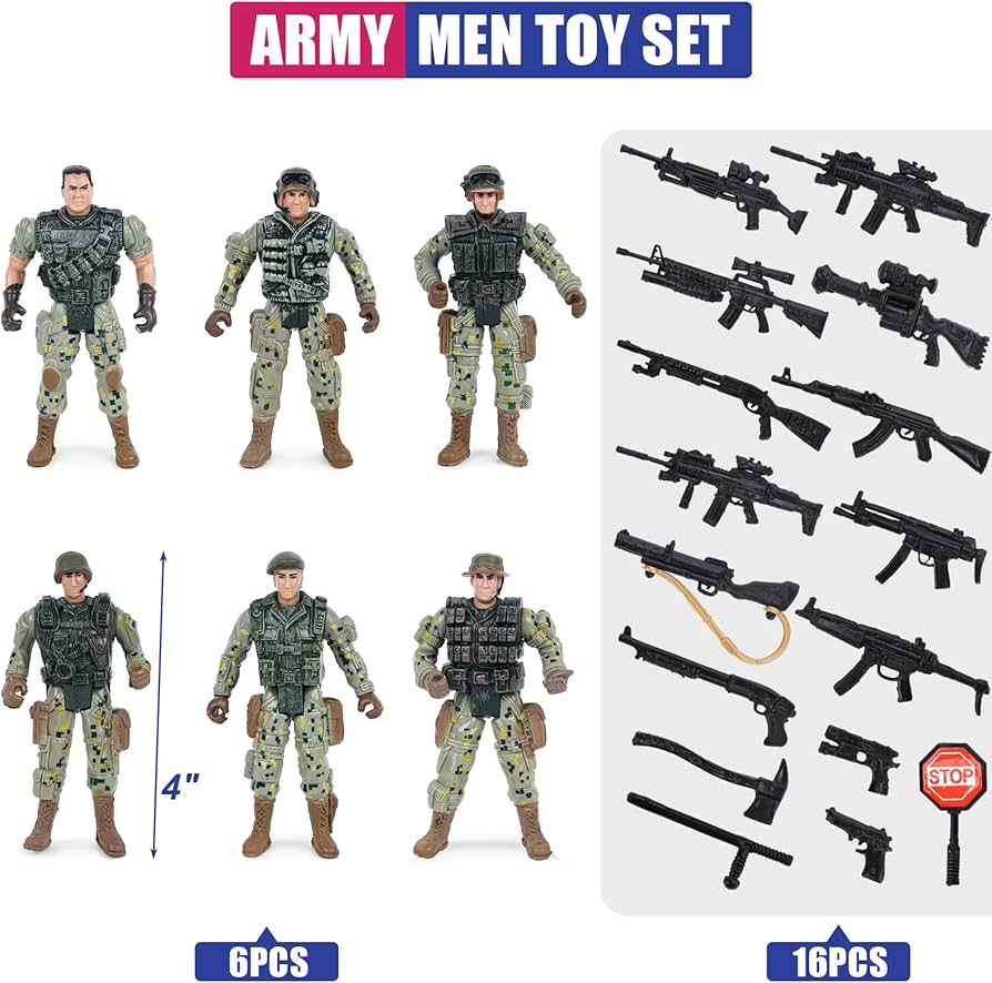 Amazon.co.jp: AMOR PRESENT 陸軍兵士セット 特殊部隊アクション