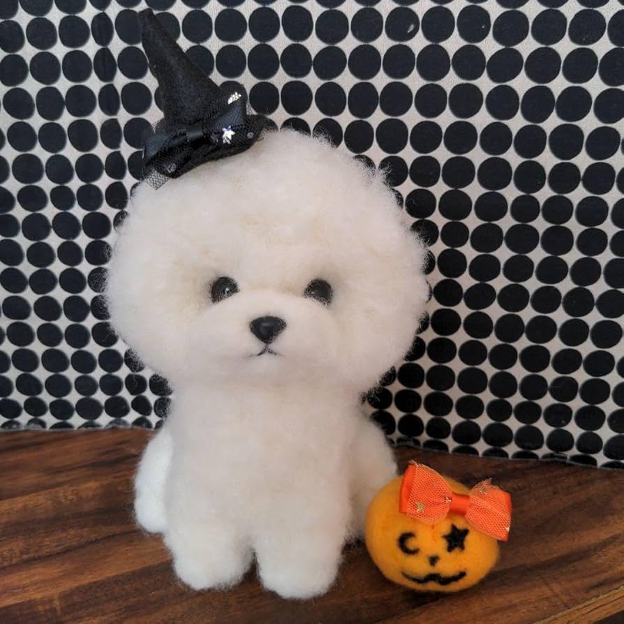 Amazon | 羊毛フェルト ビションフリーゼ ハロウィン | 羊毛フェルト 通販