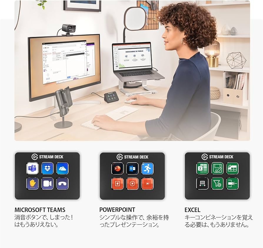 Amazon.co.jp: CORSAIR Elgato STREAM DECK Mimi ライブコンテンツ作成