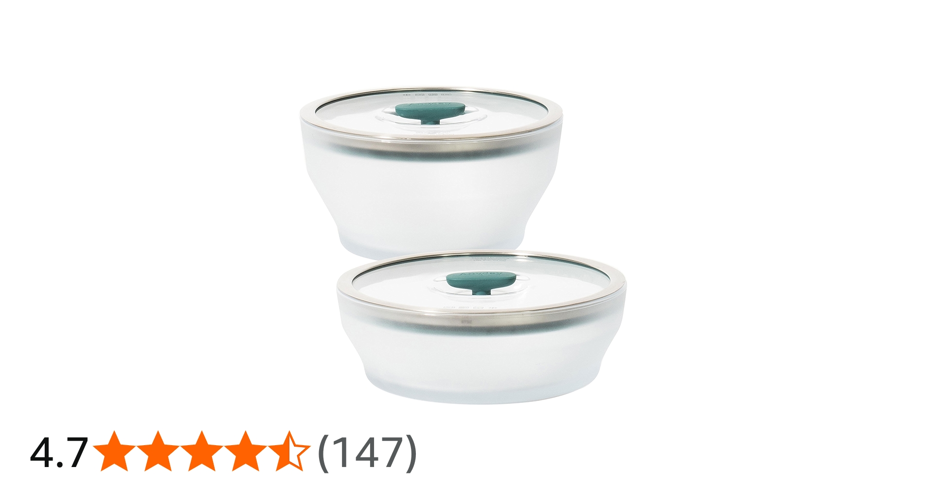 Amazon｜Anyday 電子レンジ調理器具&ガラス食品保存セット ガラス蓋