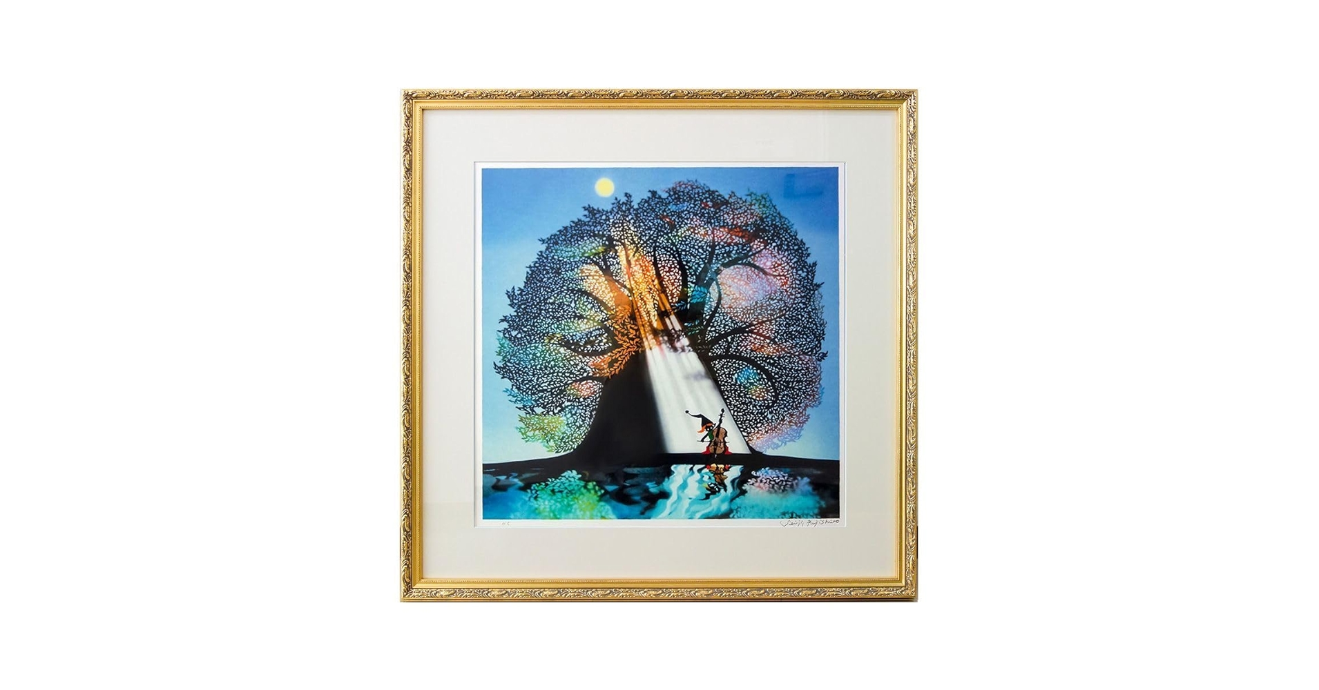 モンク□藤城清治 版画 朧月夜□絵画 レフグラフ 日本の愛唱歌 モンク