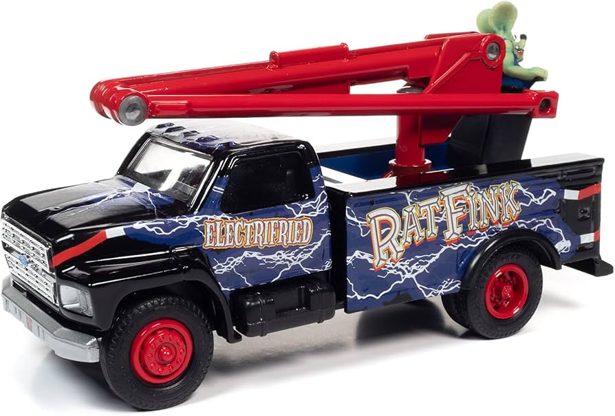 Amazon.com: Auto World Rat Fink 1990 Ford Utility Bucket Truck 1