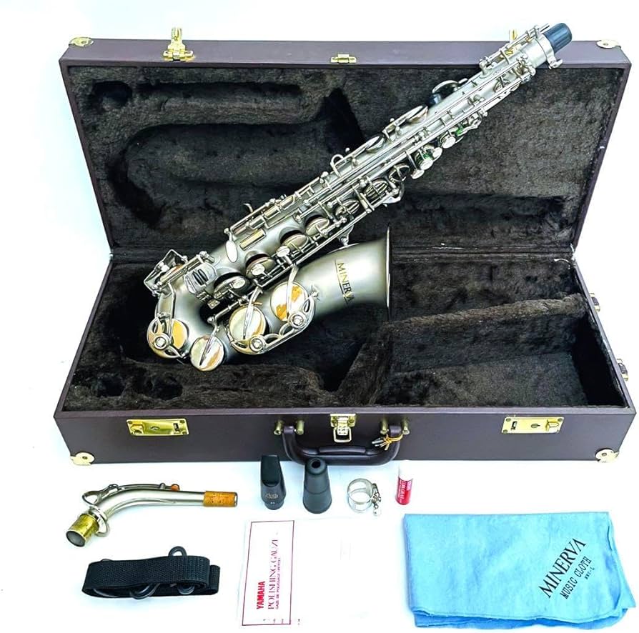 MINERVA】シルバー アルトサックス MAS59FN 現状品】MINERVA アルト