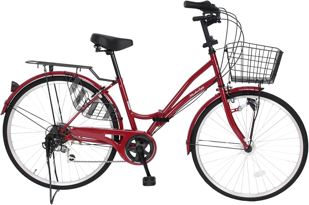 Amazon | 21Technology 折りたたみママチャリ (26インチ) 自転車