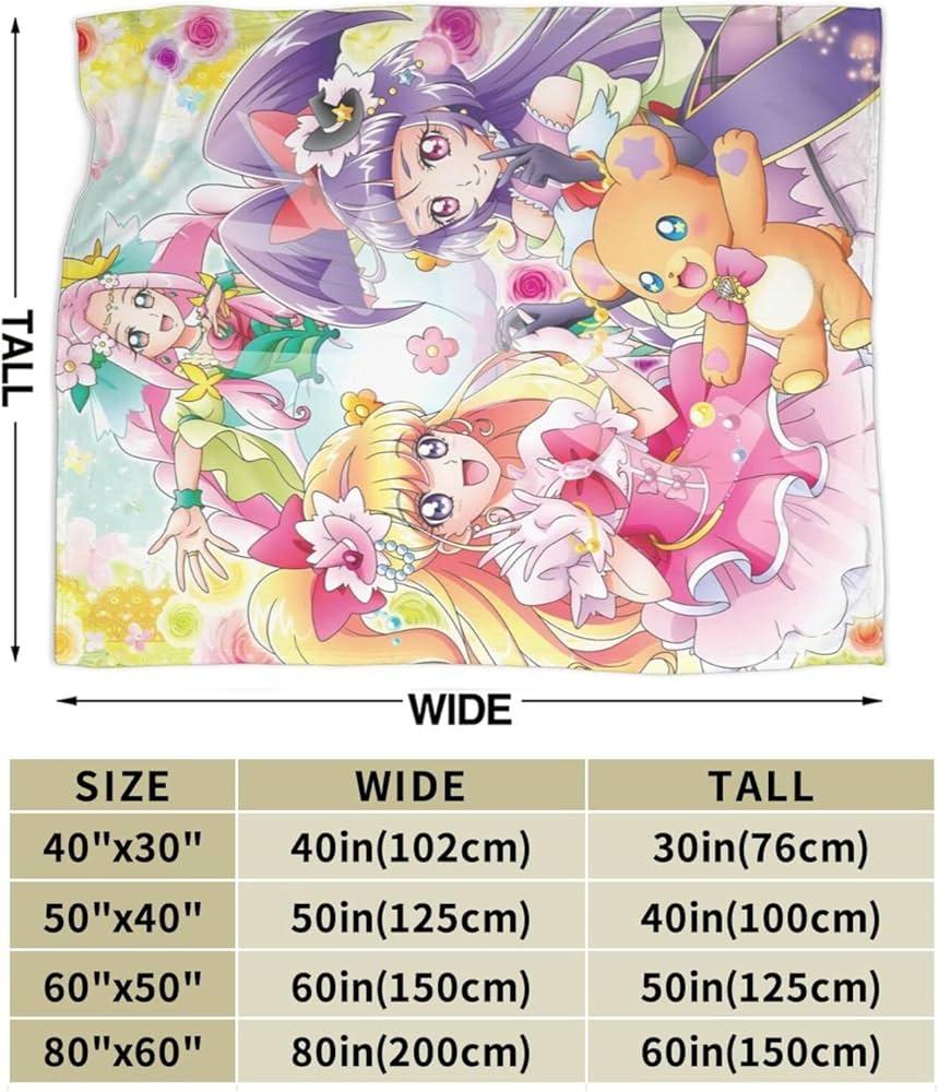 Amazon｜魔法つかいプリキュア 毛布 ブランケット 大判 ひざ掛け 毛布
