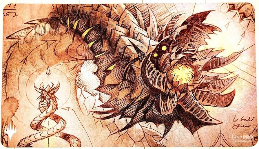 Amazon | MTG ワームとぐろエンジン 設計図版 プレイマット | トレカ 通販