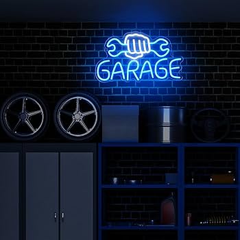 Amazon.co.jp : 車ガレージネオンライト自動車修理店LEDネオンサイン