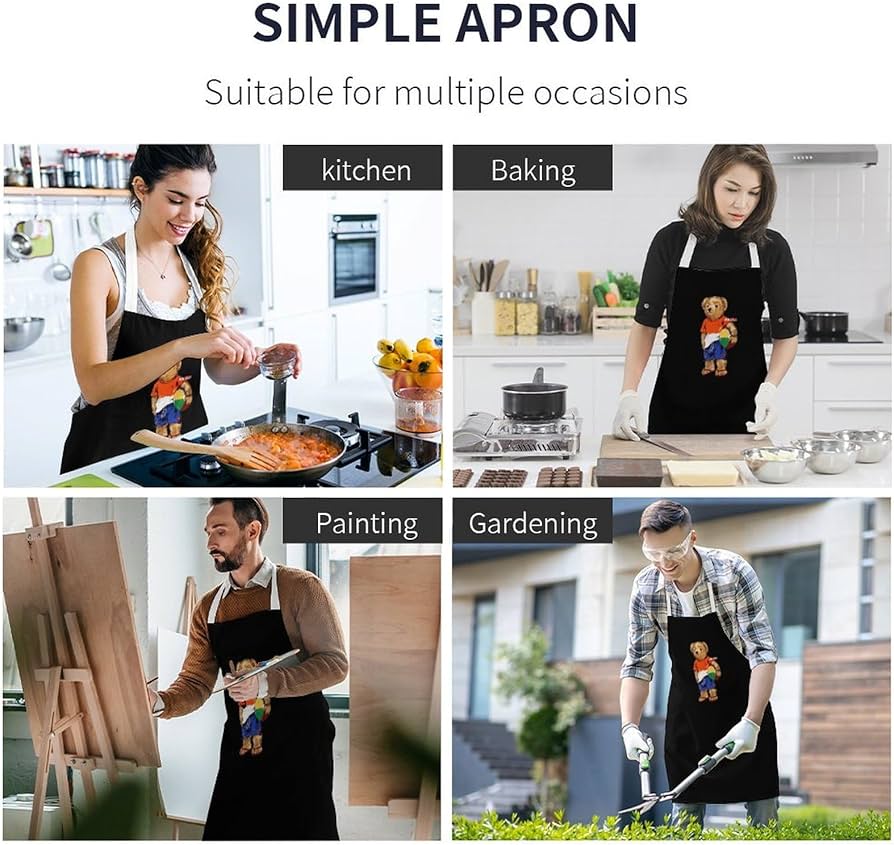 Amazon｜リトルベアくま ポロベアー エプロン カフェエプロン 首掛け