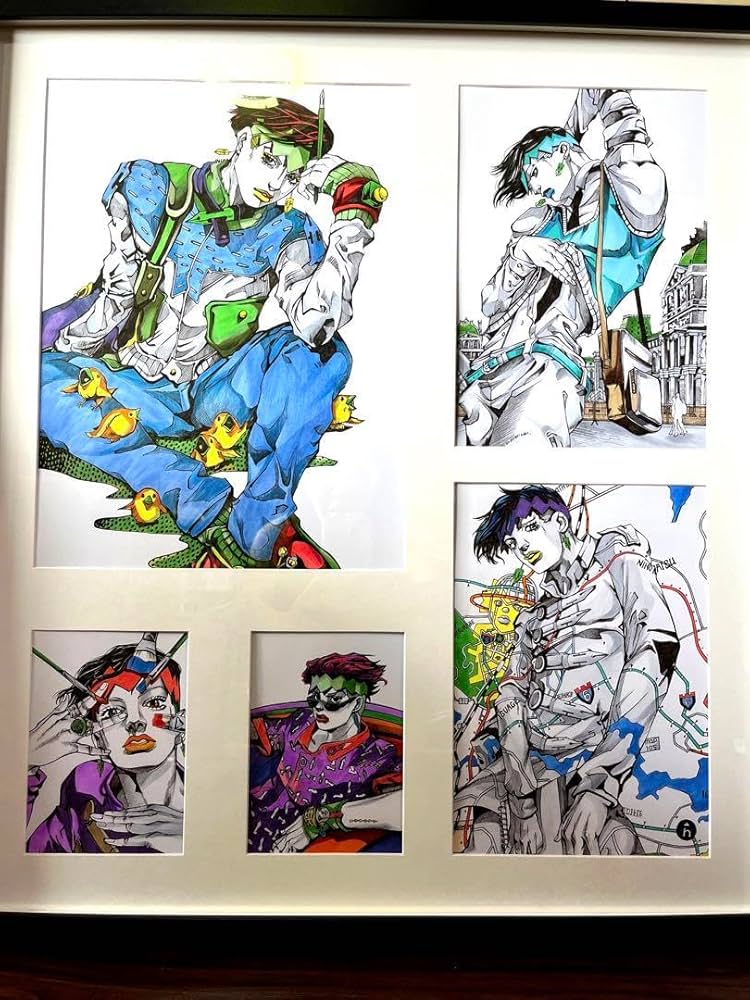 Amazon.co.jp: 手描きイラストジョジョの奇妙な冒険 : ホビー