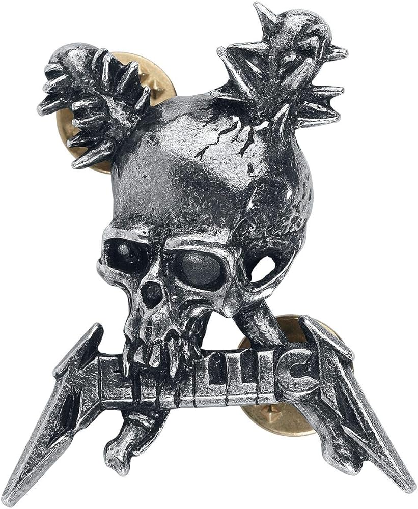 Amazon.co.jp: Metallica(メタリカ) Damage Inc. Skull Pin Badge 金属