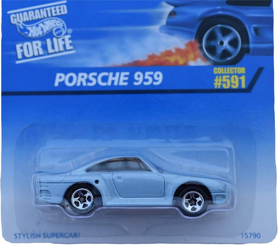 Amazon.com: Hot Wheels Porsche 959 #591 5 Spoke Wheels, Blue