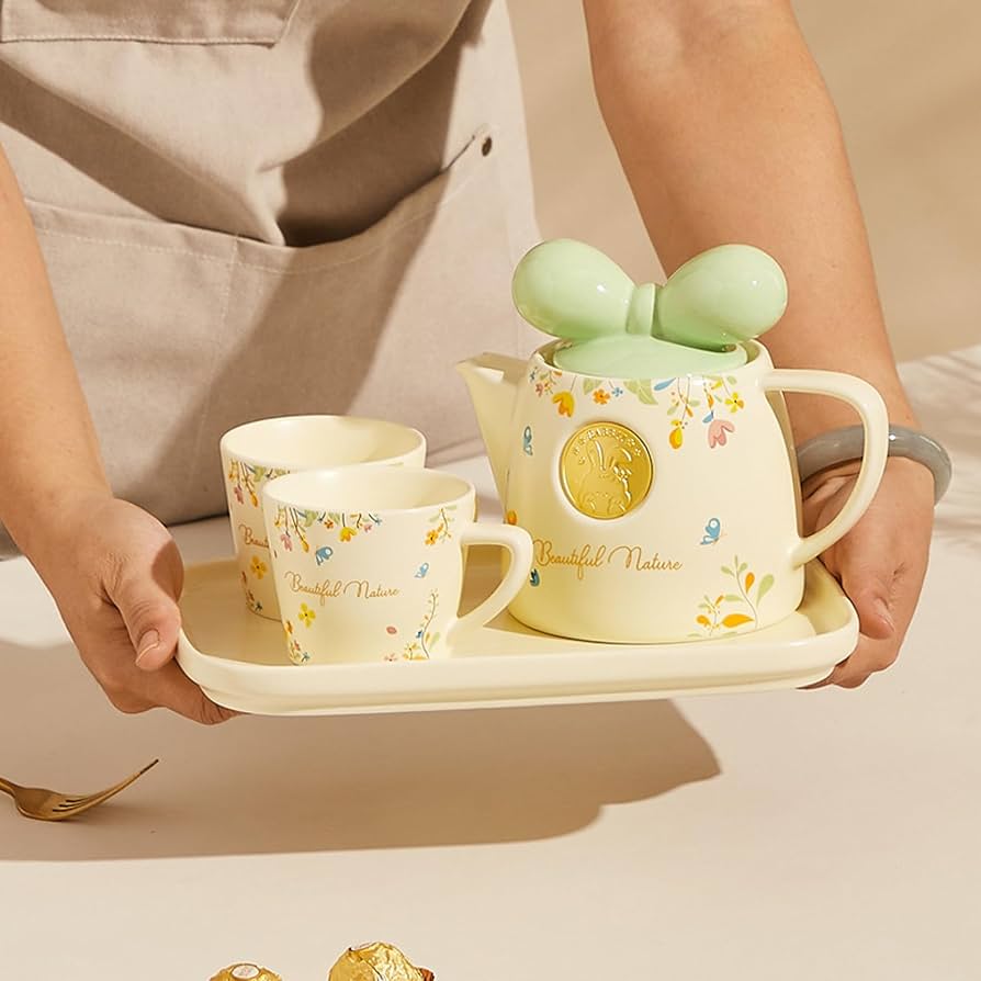 Amazon｜急須 湯呑み 茶器 セット 陶器ティーポット 陶器コップ 耐熱