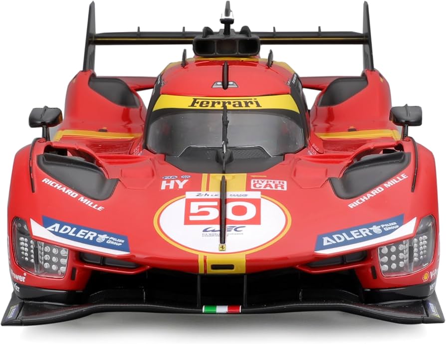 Amazon.com: Bburago - Ferrari Deluxe - 499P LMH 2023#51 Victory at